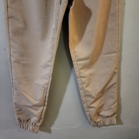 NEW Mens Manfinity Homme 2Pc Jogger Pants Size L Khaki Black Drawstring Pockets - Picture 7 of 13